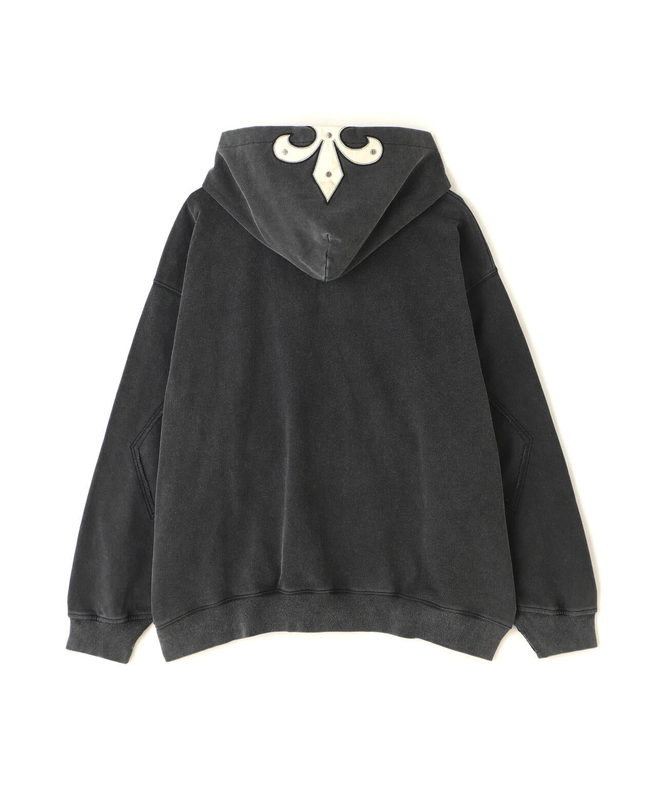 SUPPLIER/【LHP EXCLUSIVE】FLEUR LEATHER PATCH ZIP HOODIE