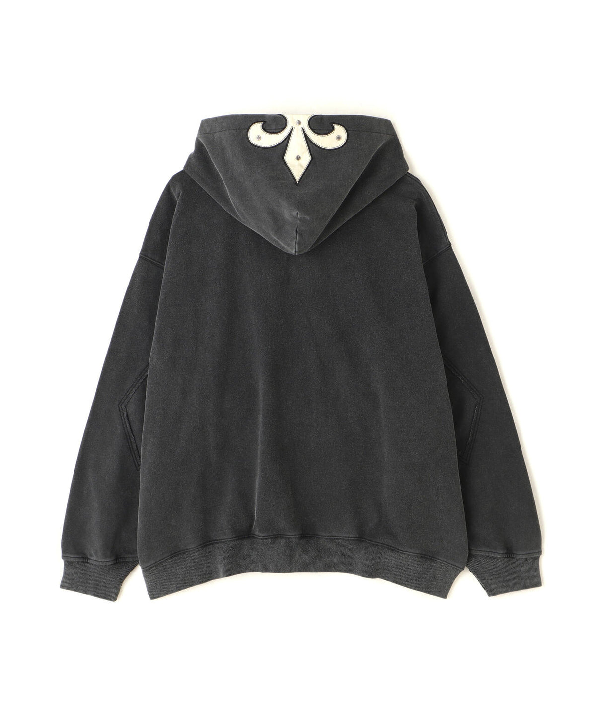 SUPPLIER/【LHP EXCLUSIVE】FLEUR LEATHER PATCH ZIP HOODIE