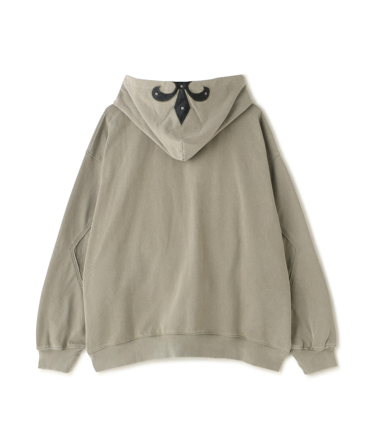 SUPPLIER/【LHP EXCLUSIVE】FLEUR LEATHER PATCH ZIP HOODIE