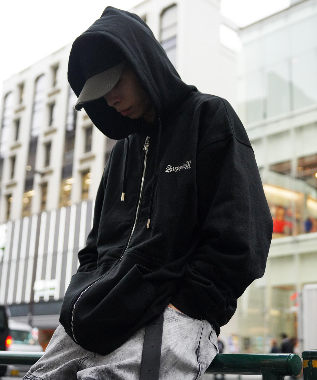 SUPPLIER【LHP WEB限定】CROSS ZIP HOODIE