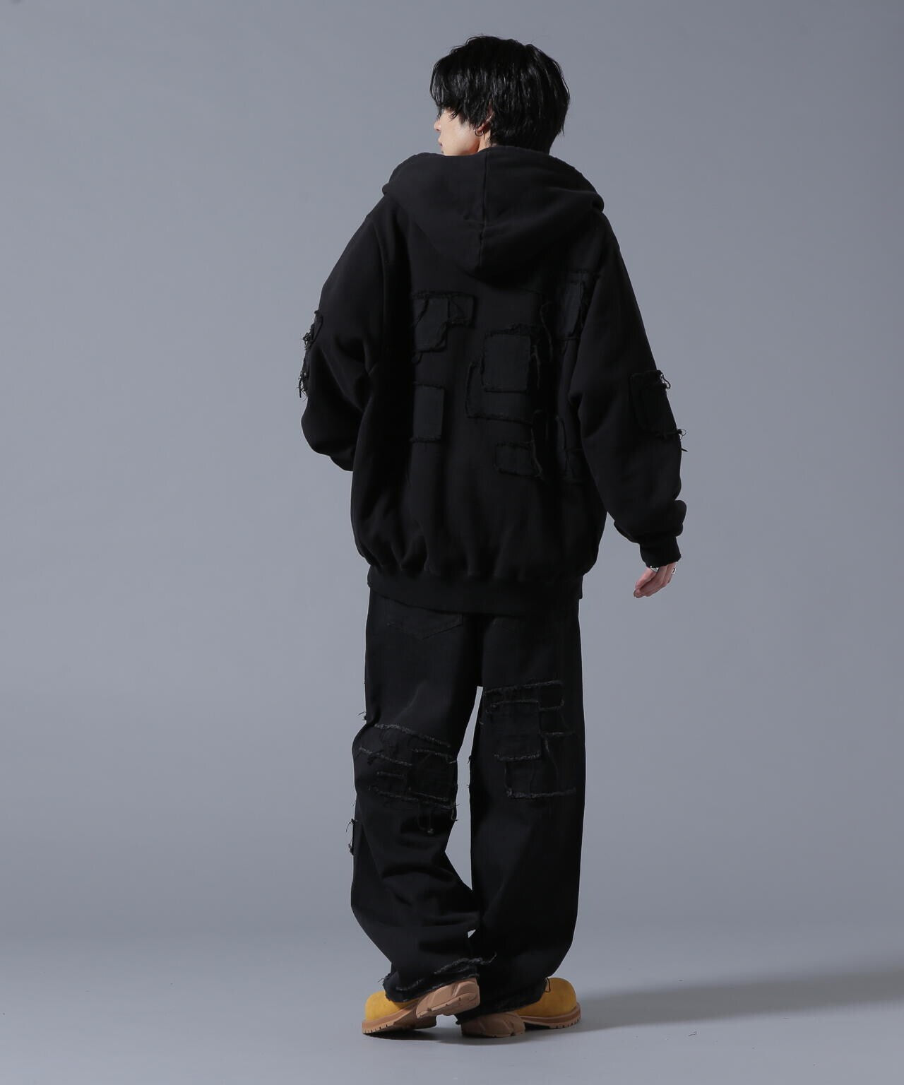DankeSchon/ダンケシェーン/PATCHWORK ZIP HOODIE