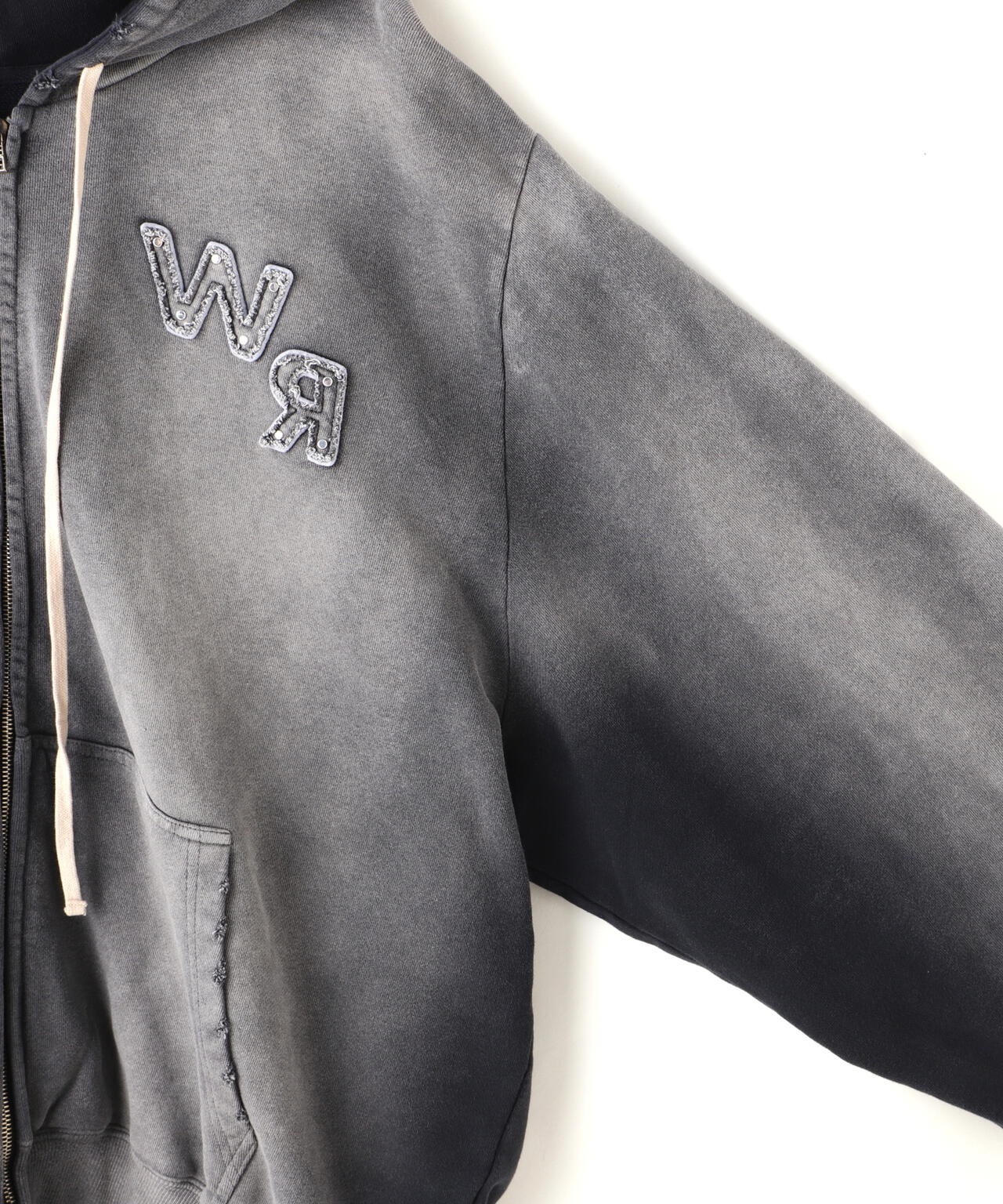DankeSchon/ダンケシェーン/SPRAYED SWEAT ZIP HOODIE
