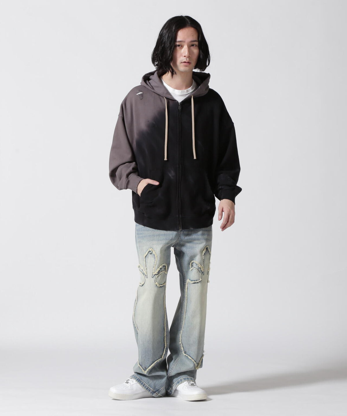 DankeSchon/ダンケシェーン/TIEDYE ZIP HOODIE
