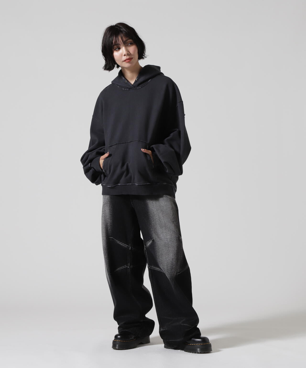 BLR/ビーエルアール/VIN GARMENT DYEING HOODIE