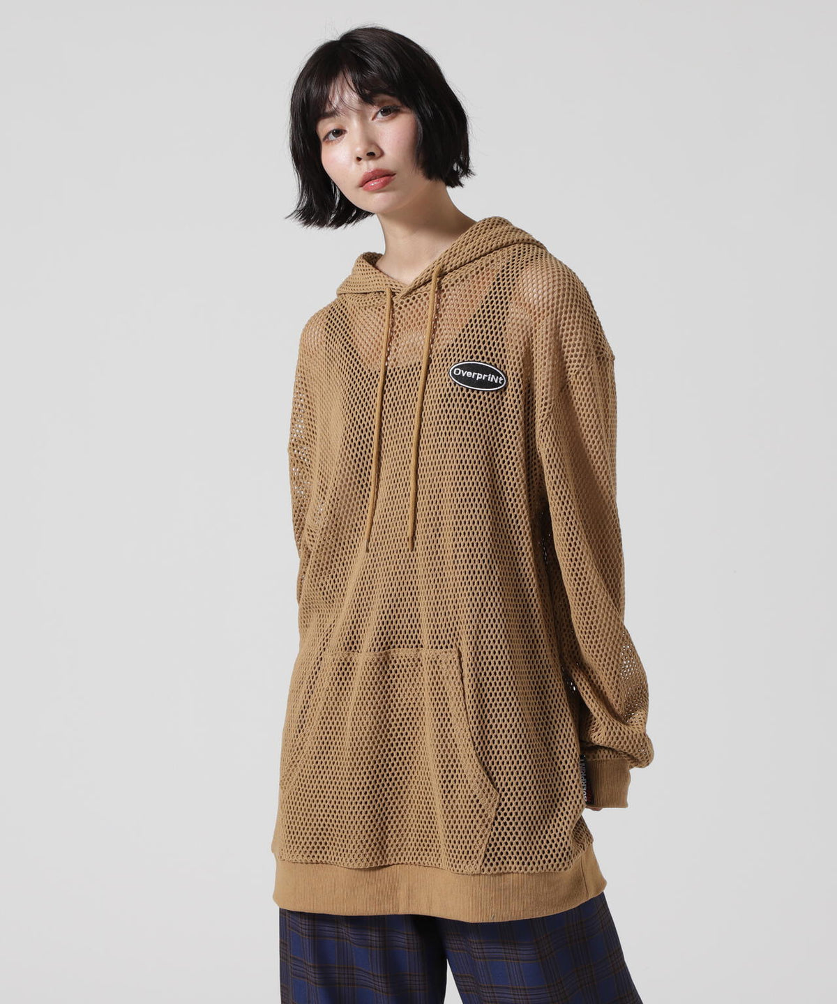 overprint/オーバープリント/MESH HOODIE