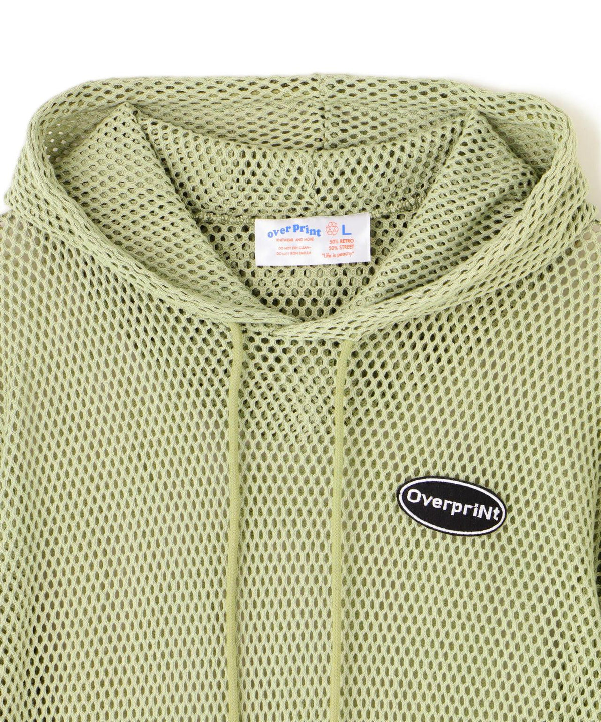 overprint/オーバープリント/MESH HOODIE