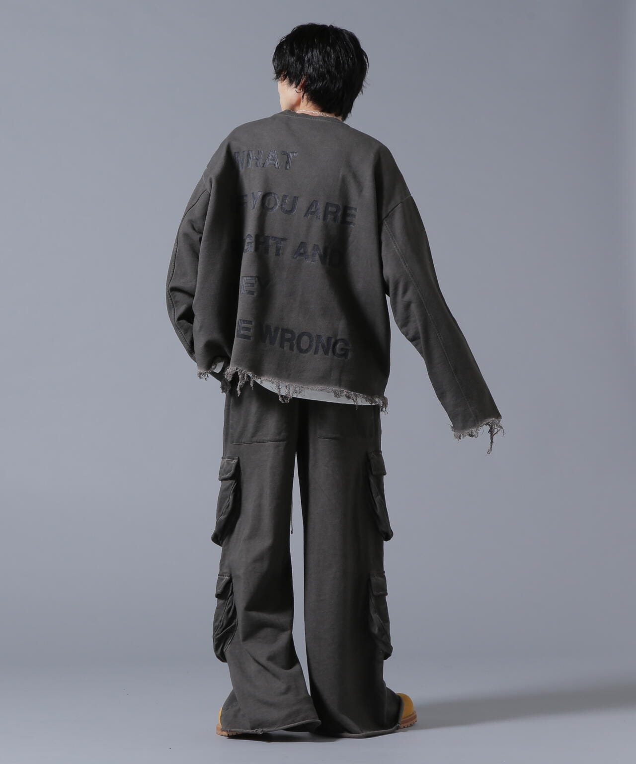DankeSchon/ダンケシェーン/WATERDYE SWEAT CREWNECK