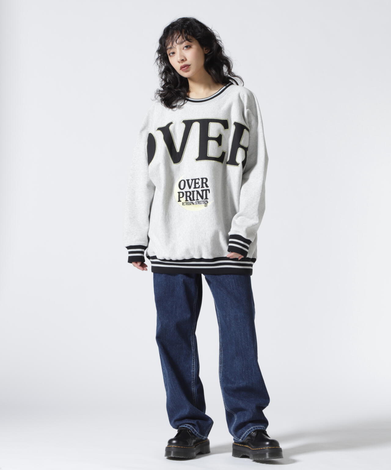 overprint/オーバープリント/OVER DOLMAN SWEATSHIRTS