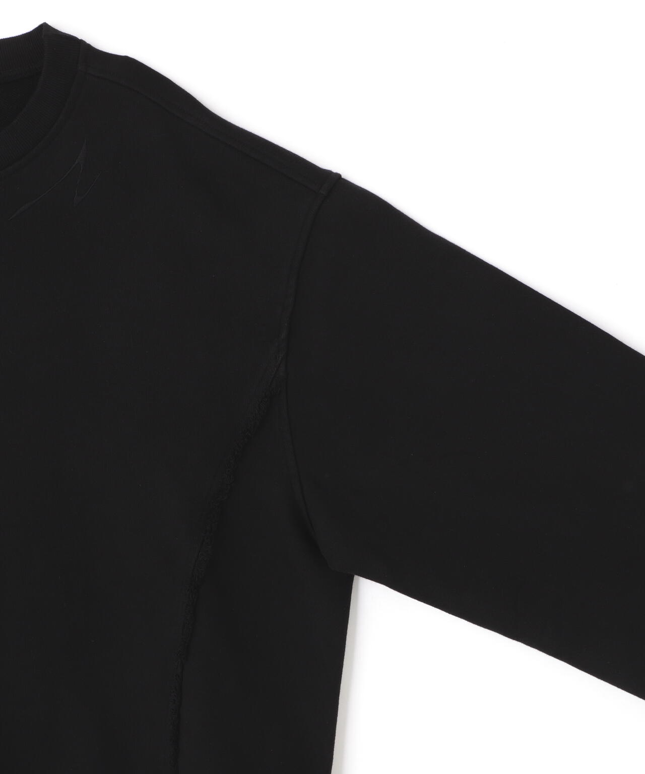 BLR/ビーエルアール/OVER-FIT RAW-CUTTED LINE SWEATSHIRTS