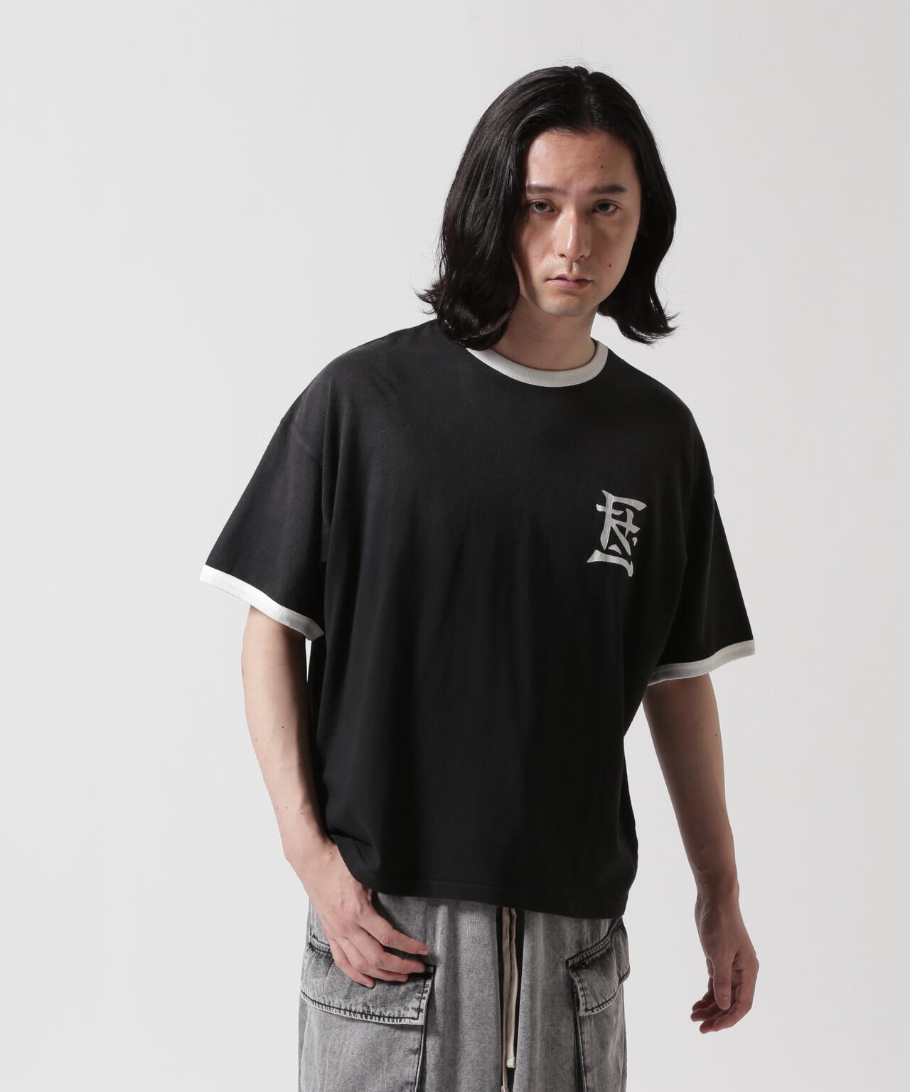 F-LAGSTUF-F/フラグスタフ/RINGER TEE(KANJI LOGO)