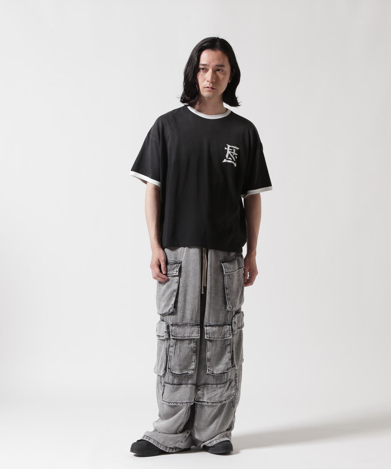 F-LAGSTUF-F/フラグスタフ/RINGER TEE(KANJI LOGO)