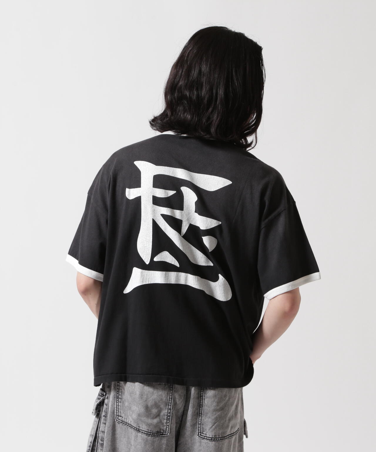 F-LAGSTUF-F/フラグスタフ/RINGER TEE(KANJI LOGO)