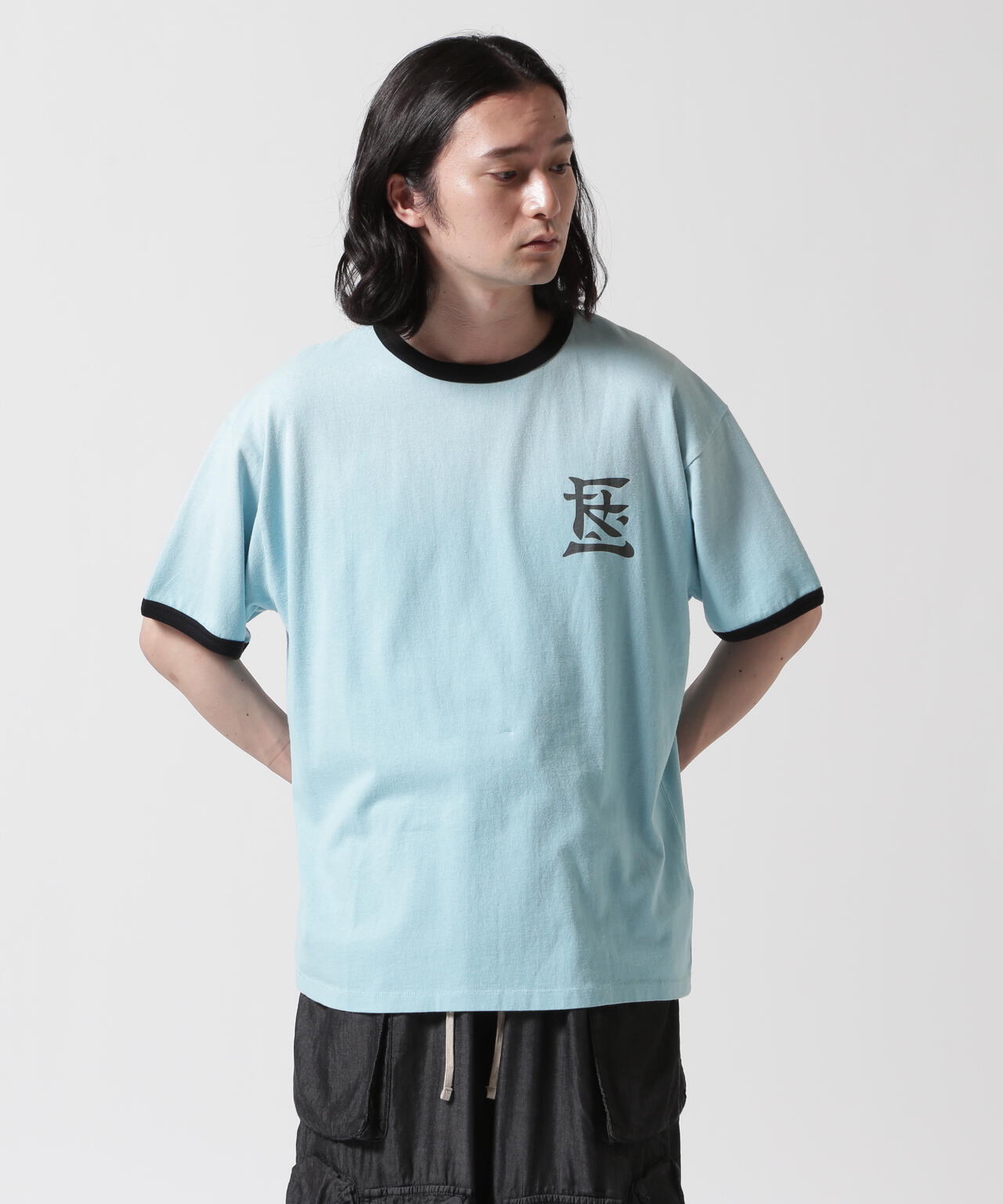 F-LAGSTUF-F/フラグスタフ/RINGER TEE(KANJI LOGO)