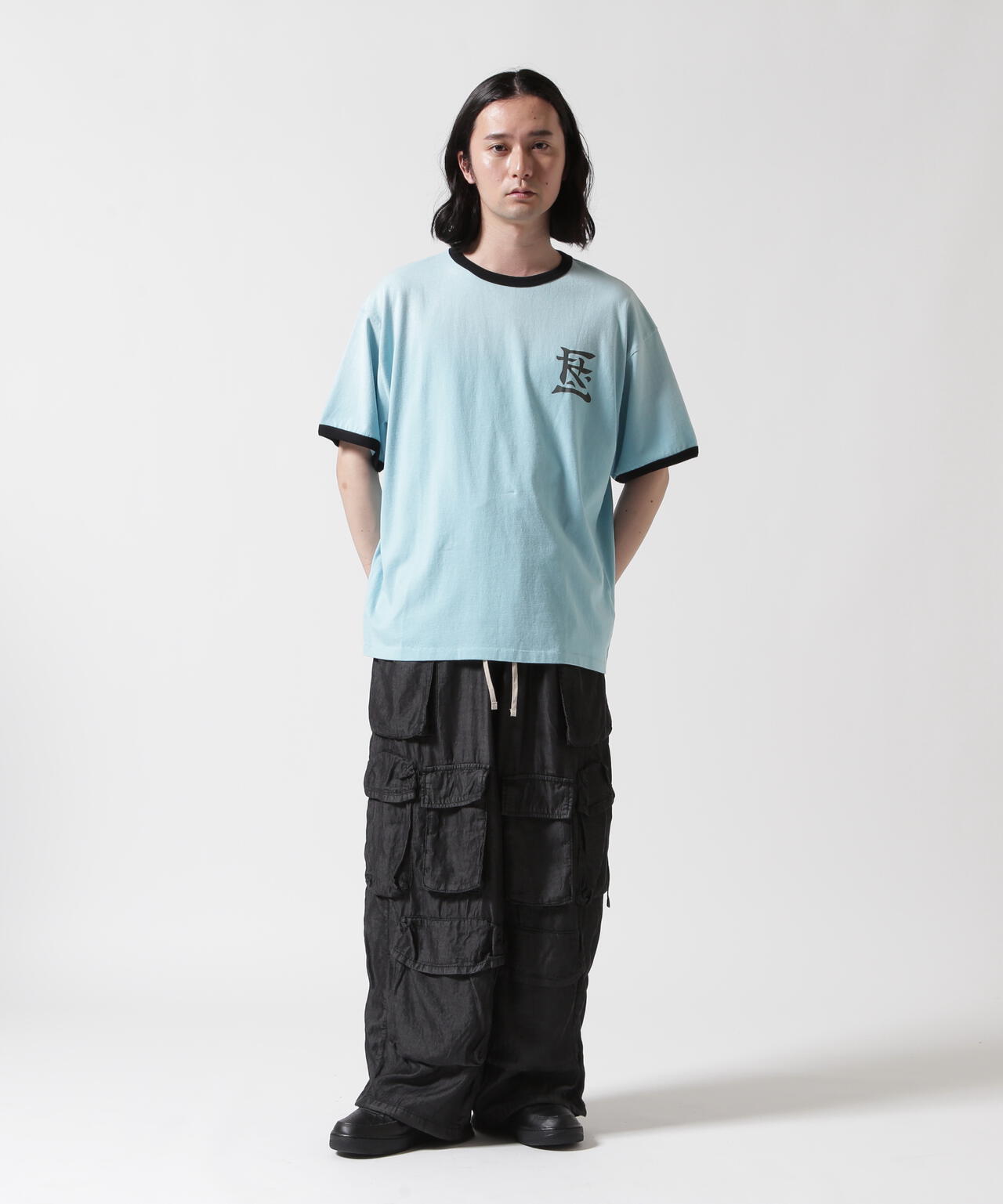 F-LAGSTUF-F/フラグスタフ/RINGER TEE(KANJI LOGO)