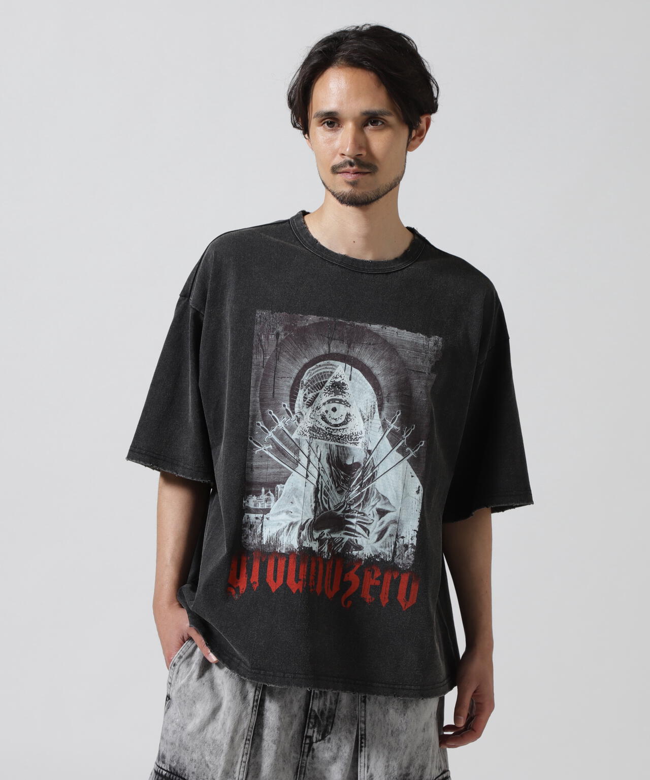 DankeSchon/ダンケシェーン/GRADATION CHEMICAL S/S TEE EYE