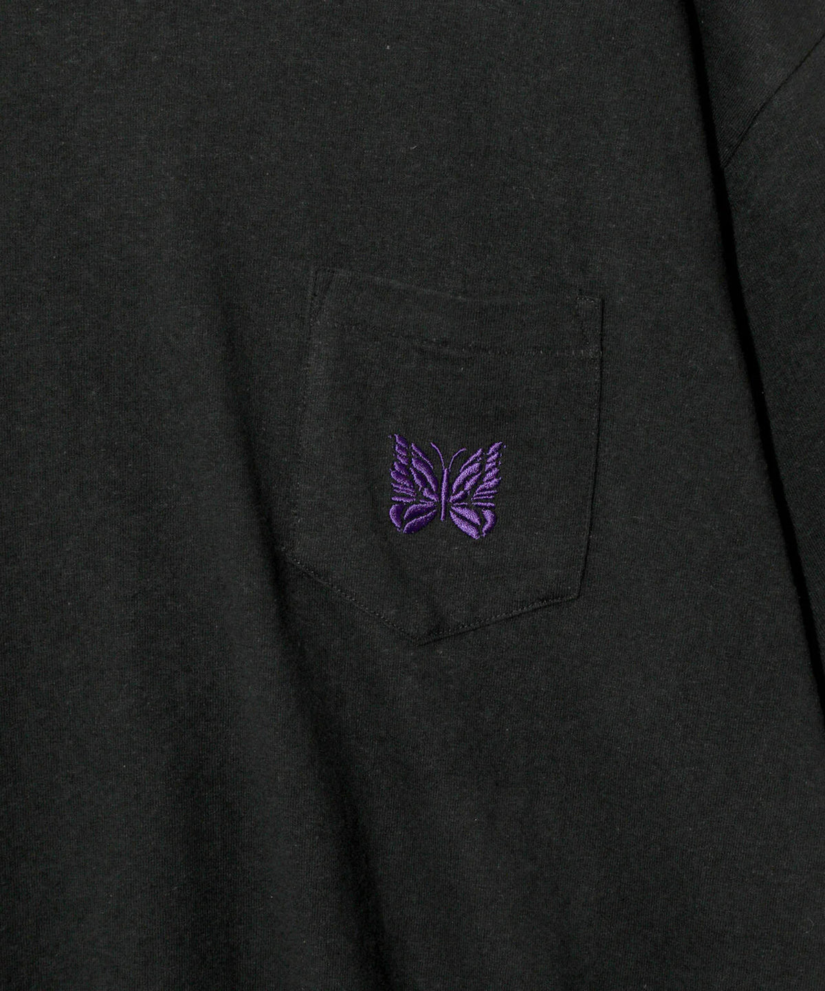 NEEDLES/ニードルズ/S/S PAPILLON EMB.POCKET TEE - COTTON JERSEY