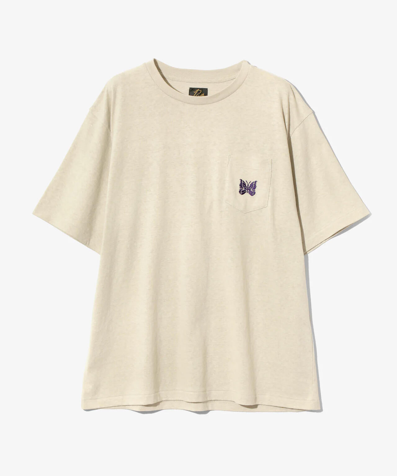 NEEDLES/ニードルズ/S/S PAPILLON EMB.POCKET TEE - COTTON JERSEY