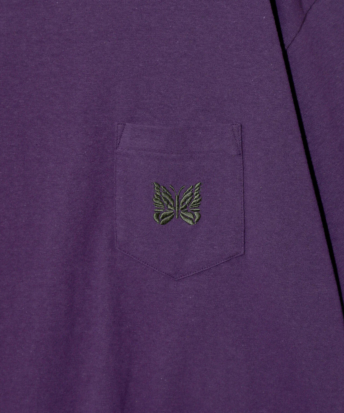 NEEDLES/ニードルズ/S/S PAPILLON EMB.POCKET TEE - COTTON JERSEY