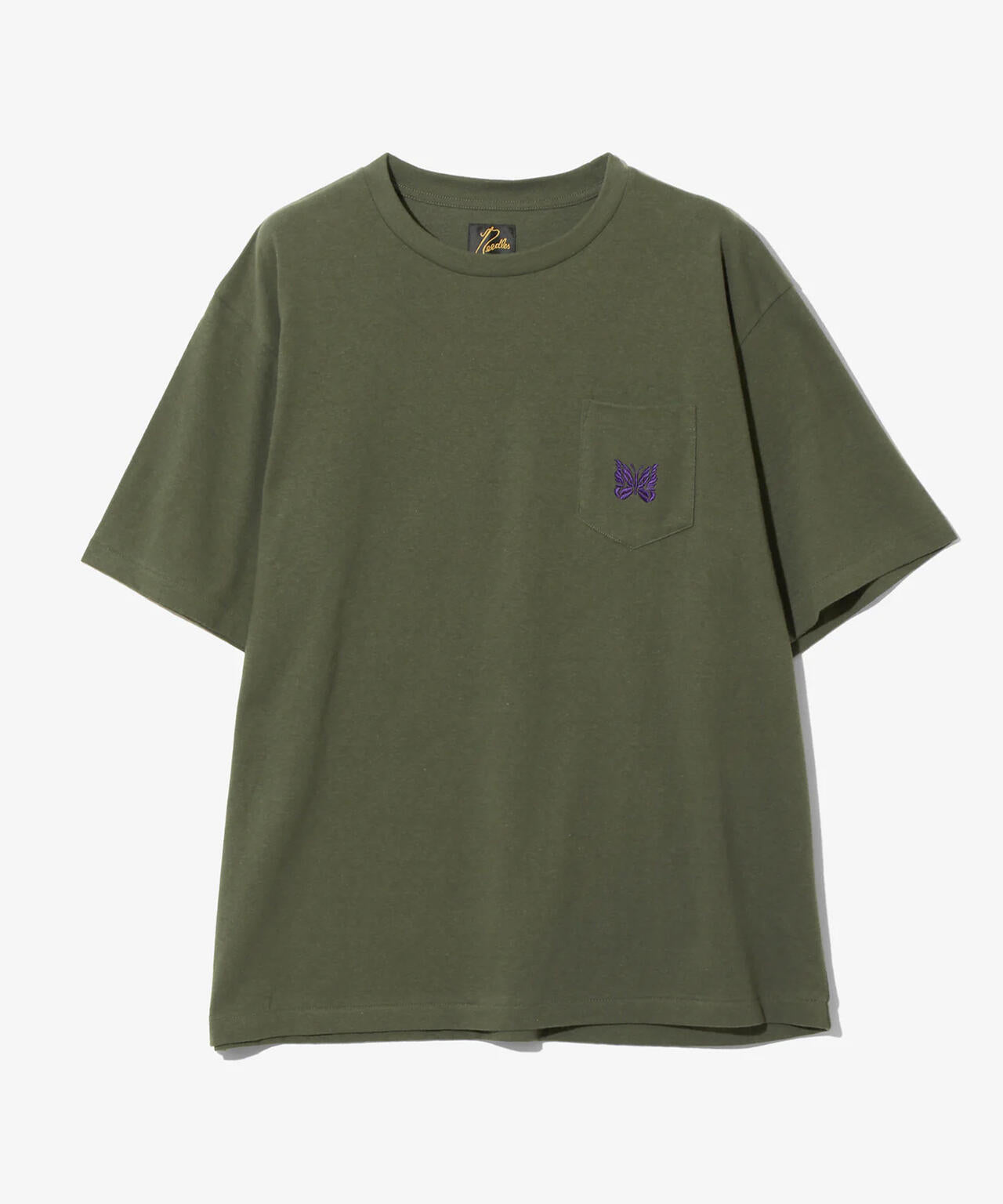 NEEDLES/ニードルズ/S/S PAPILLON EMB.POCKET TEE - COTTON JERSEY