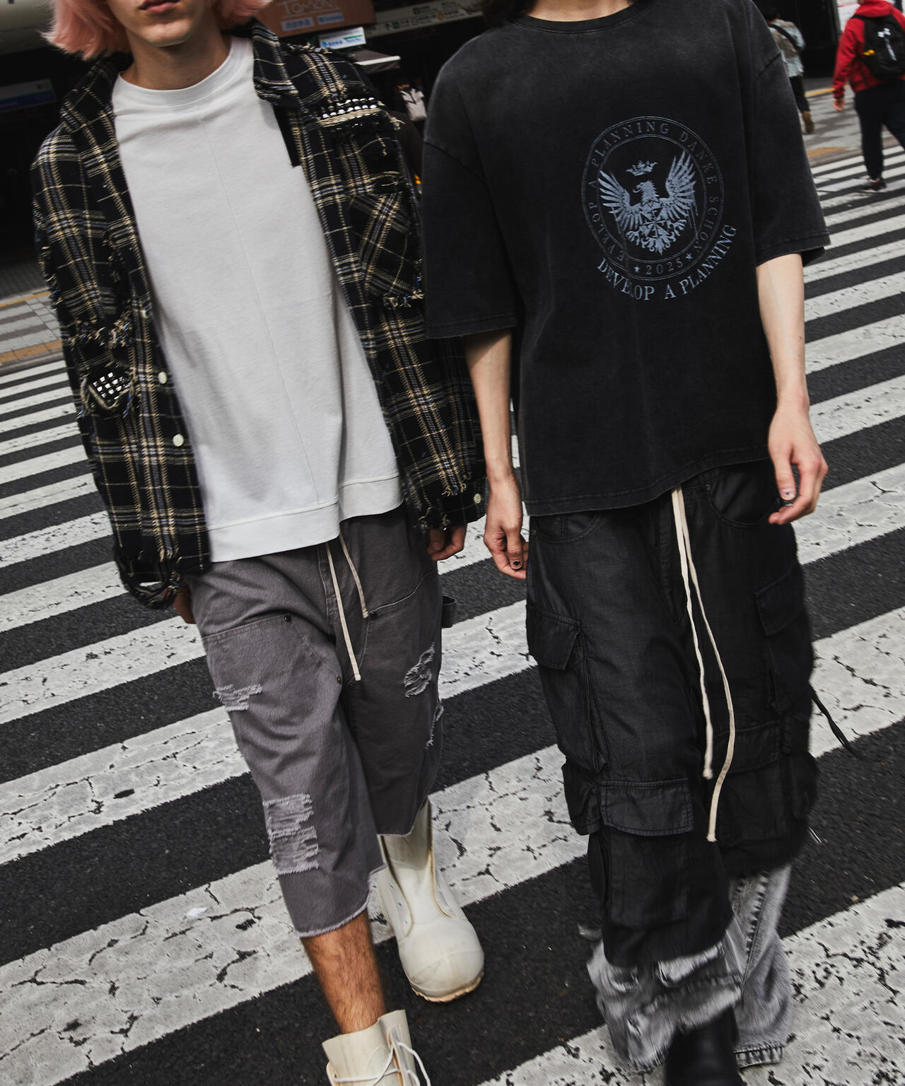 DankeSchon/ダンケシェーン/POWDER SS TEE MILS CIRCLE