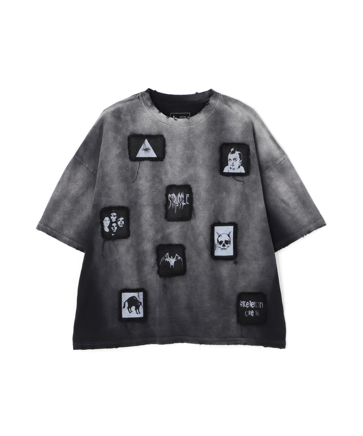 DankeSchon/ダンケシェーン/PIGMENT SPRAY S/S TEE PATCH