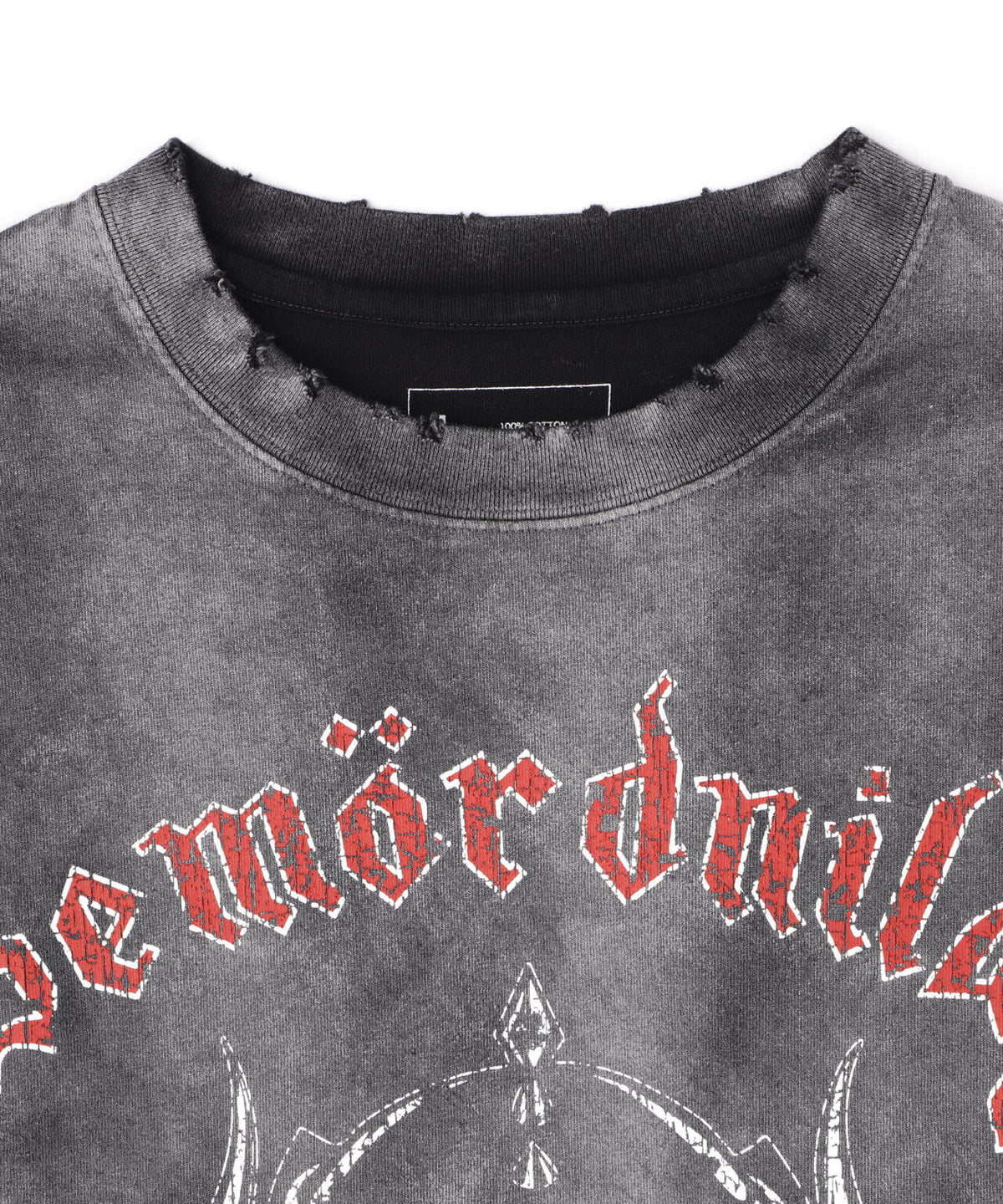 DankeSchon/ダンケシェーン/PIGMENT SPRAY S/S TEE MORTAL
