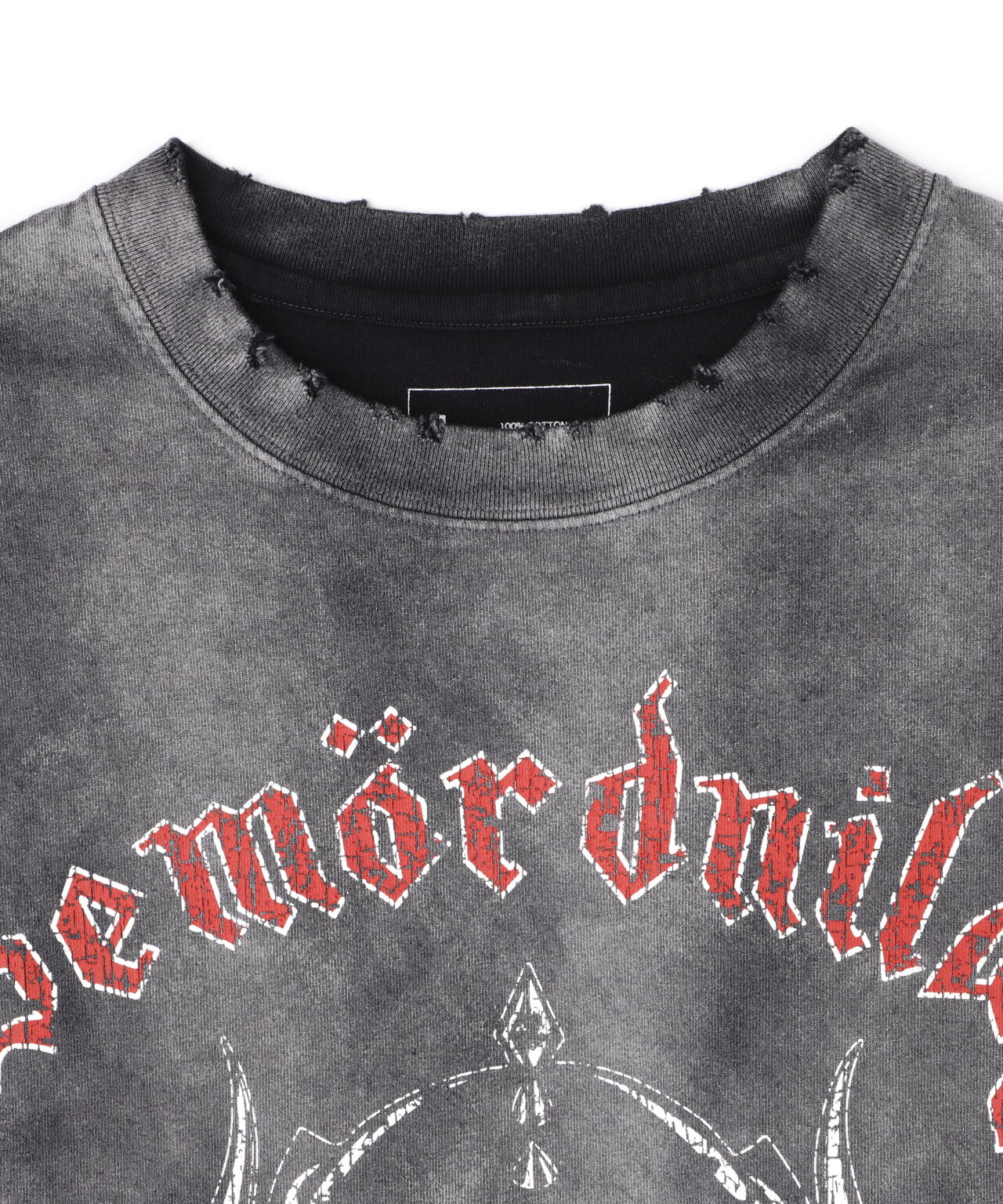 DankeSchon/ダンケシェーン/PIGMENT SPRAY S/S TEE MORTAL