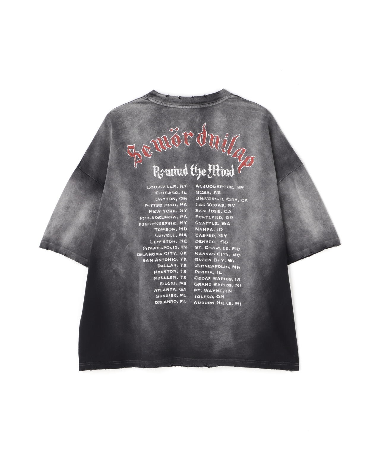 DankeSchon/ダンケシェーン/PIGMENT SPRAY S/S TEE MORTAL