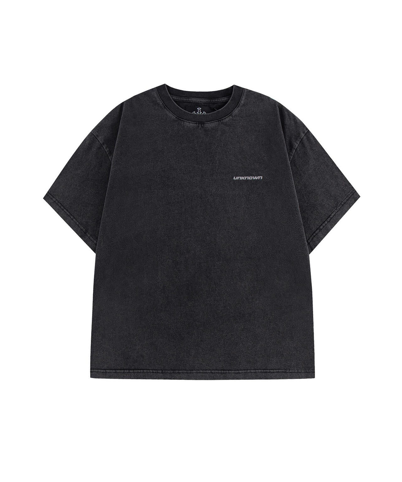 UNKNOWNLONDON/アンノウンロンドン/OUTLINE CROSS RHINESTONE T