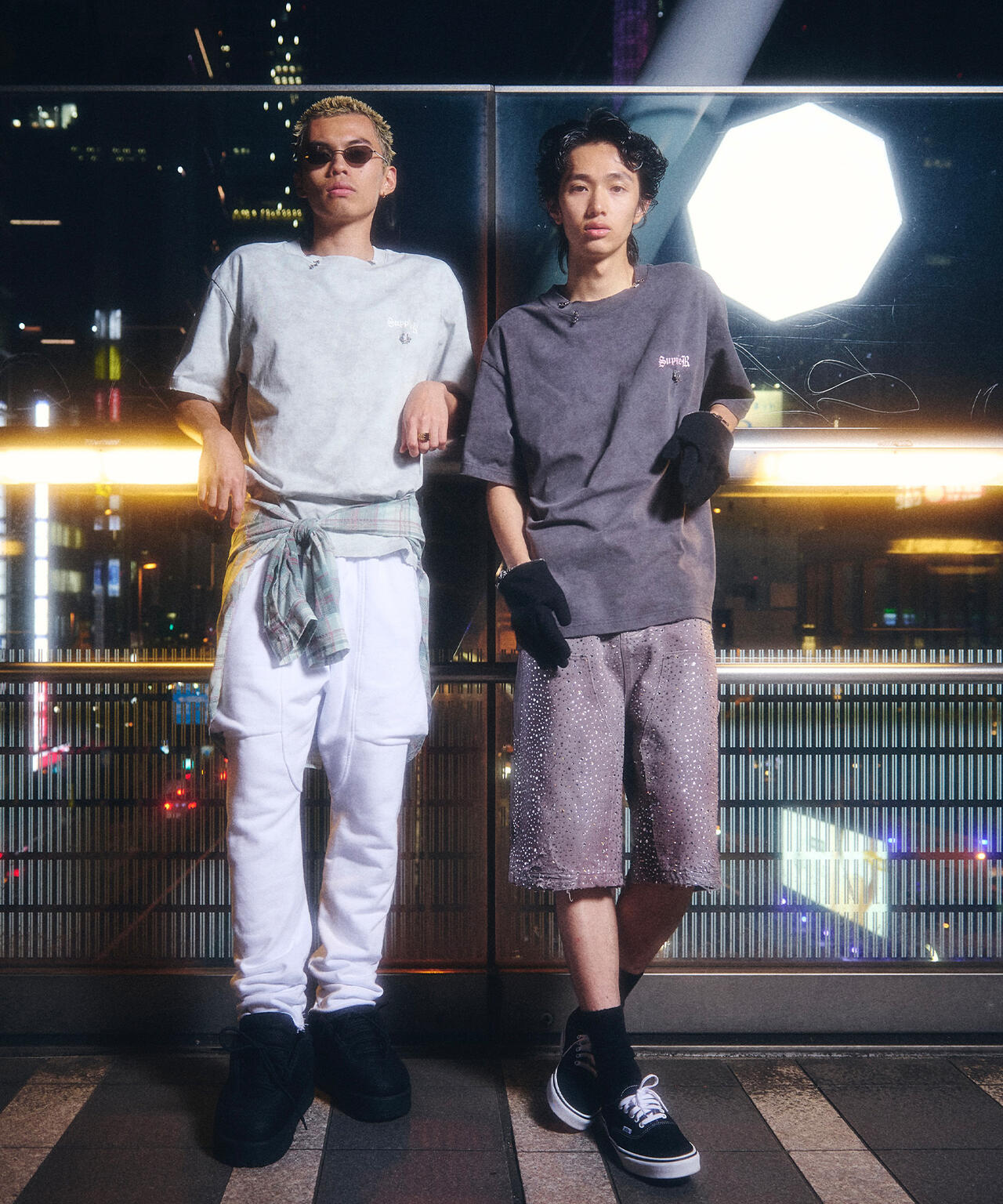 SUPPLIER/サプライヤー/【LHP EXCLUSIVE】DAMAGE PIERCED CROSS TEE