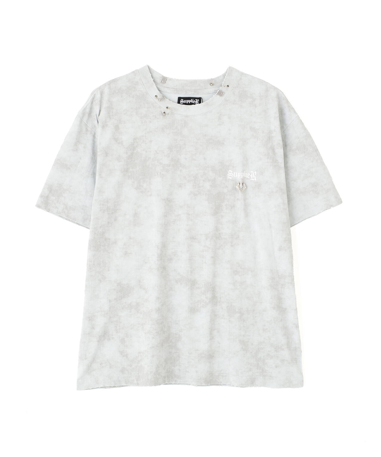 SUPPLIER/サプライヤー/【LHP EXCLUSIVE】DAMAGE PIERCED CROSS TEE