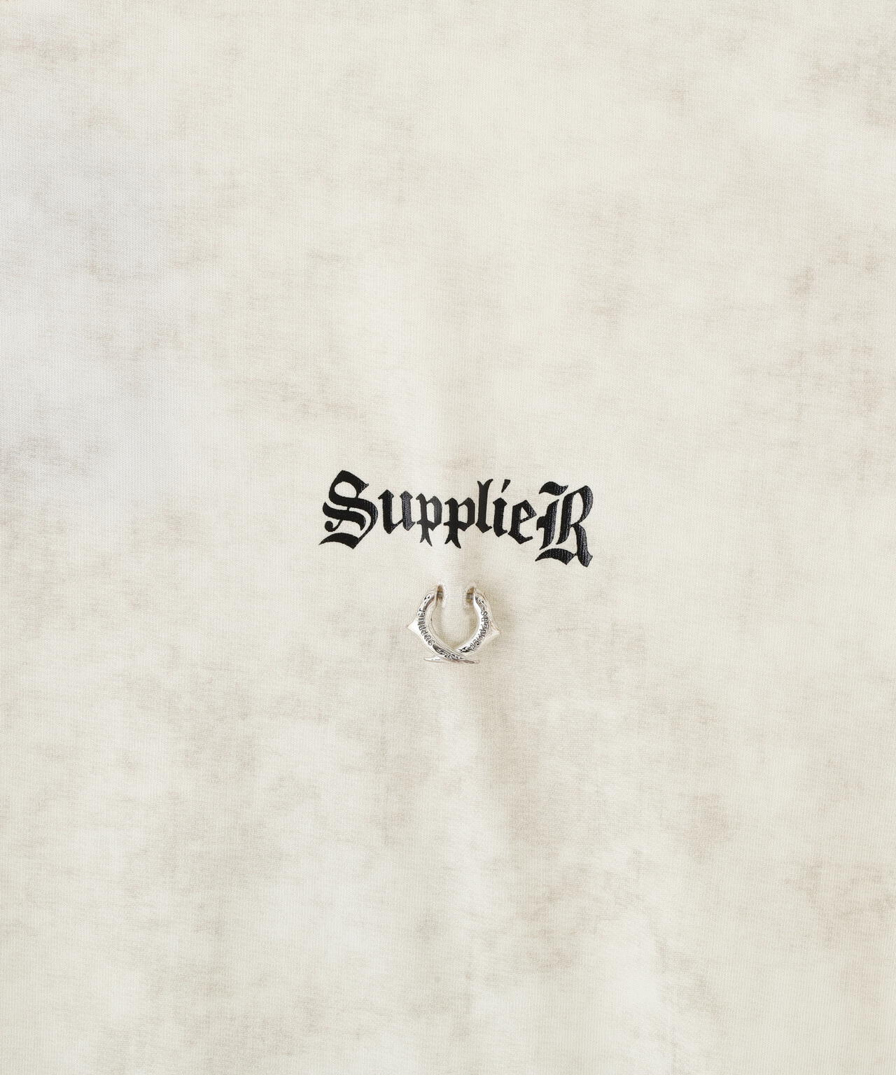 SUPPLIER/サプライヤー/【LHP EXCLUSIVE】DAMAGE PIERCED CROSS TEE