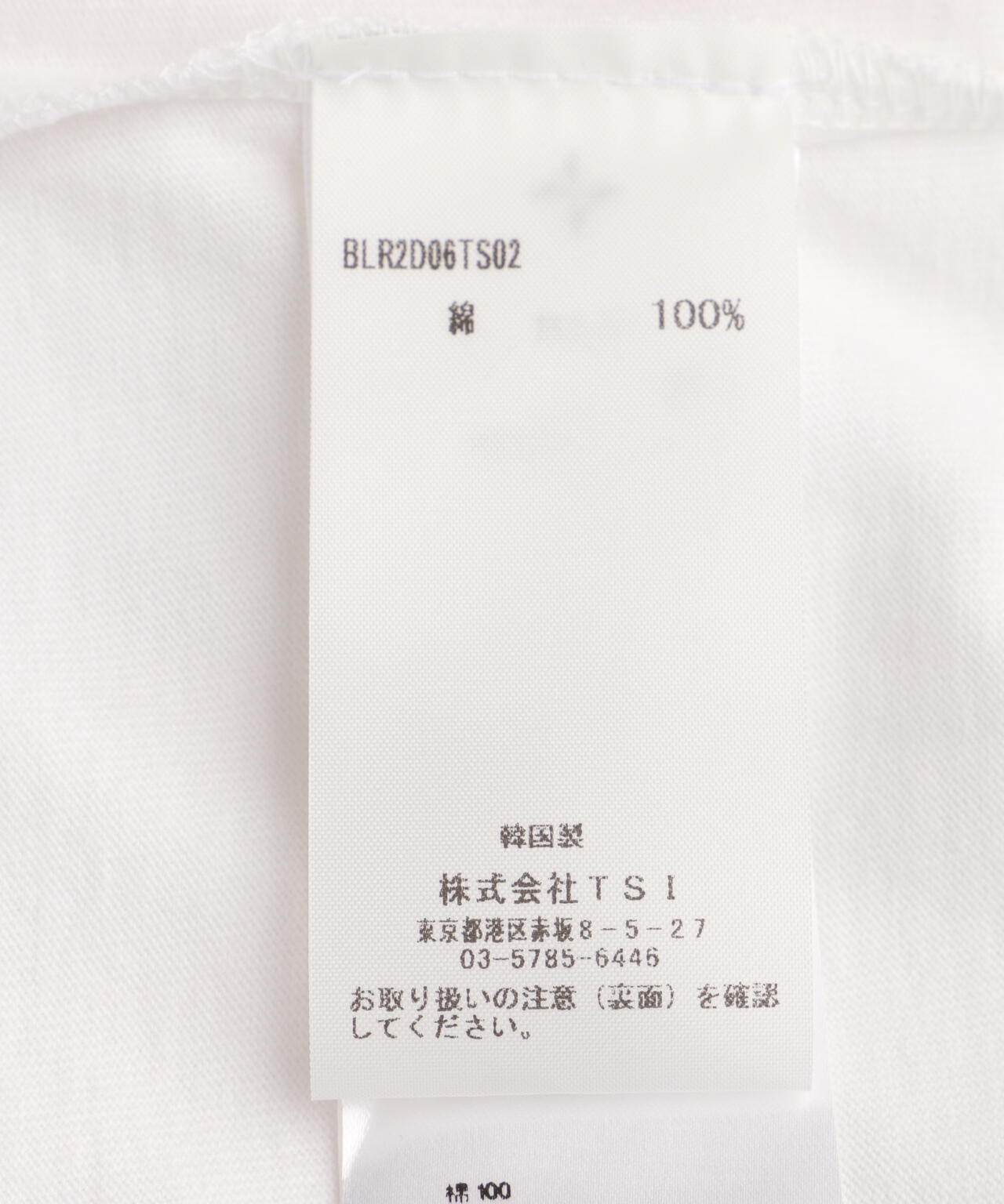 BLR/ビーエルアール/BLURRED LOGO PRINTED T-SHIRT