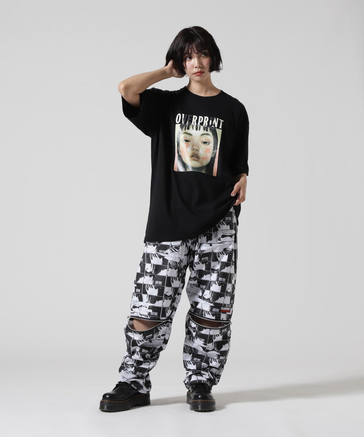 overprint/オーバープリント/パン TEE