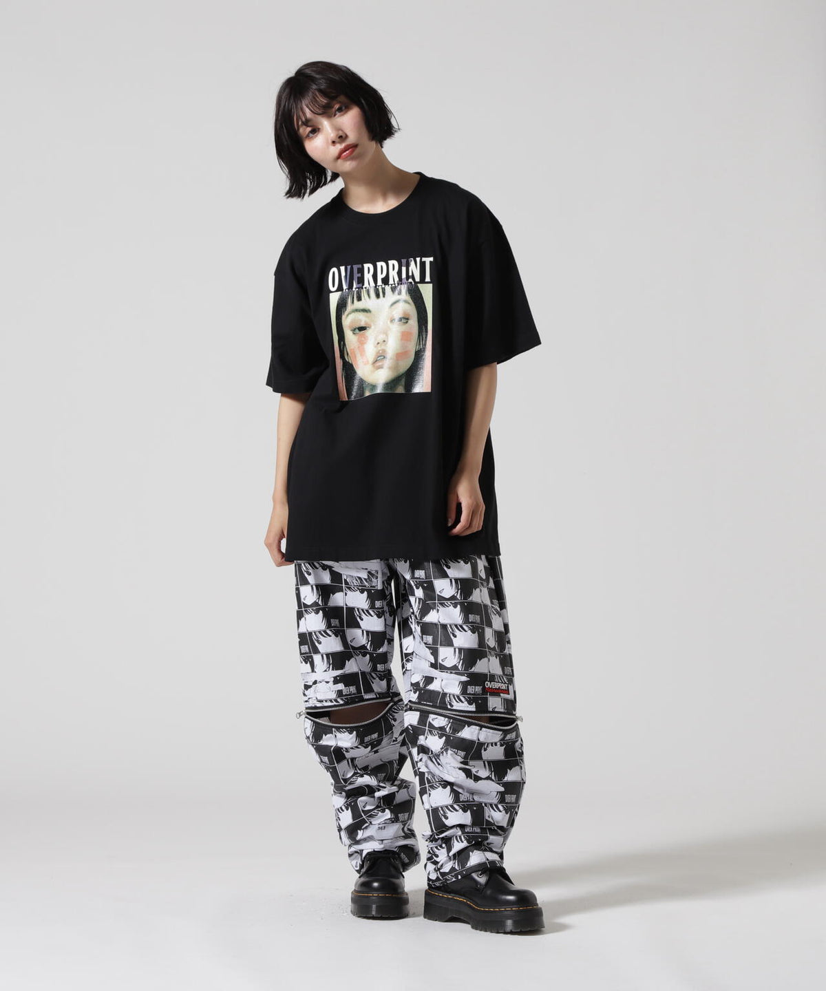 overprint/オーバープリント/パン TEE