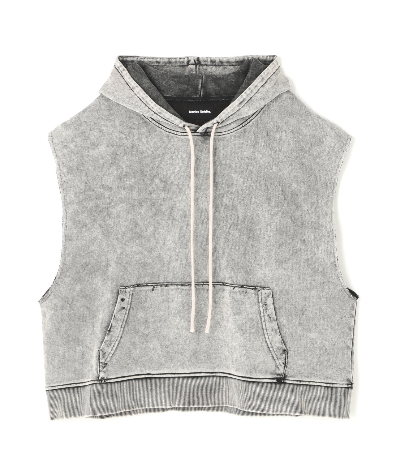 DankeSchon/ダンケシェーン/CHEMICAL SWEAT NOSLEEVE HOODIE