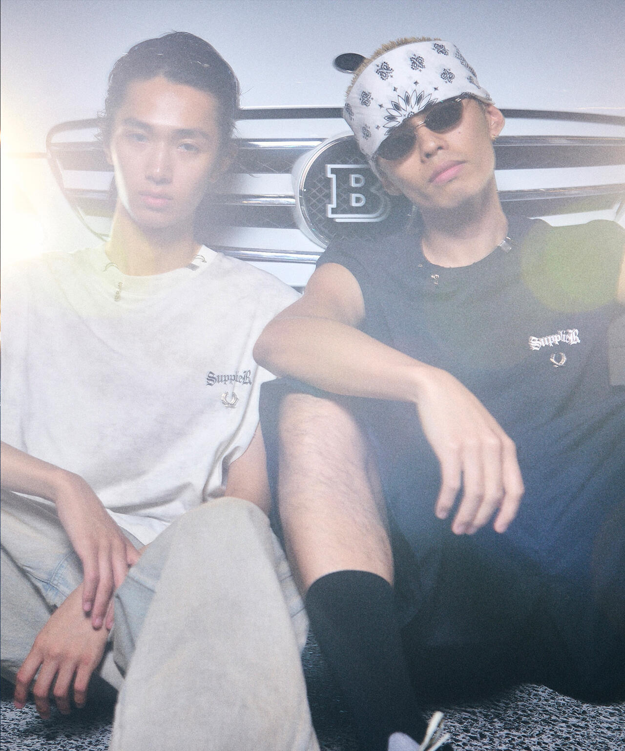 SUPPLIER/サプライヤー/【LHP EXCLUSIVE】DAMAGE PIERCED CROSS NOSLEEVE