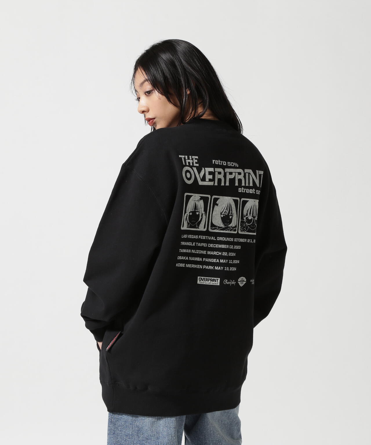 overprint/オーバープリント/3 PIECE BAND BOX LOGO SWEAT