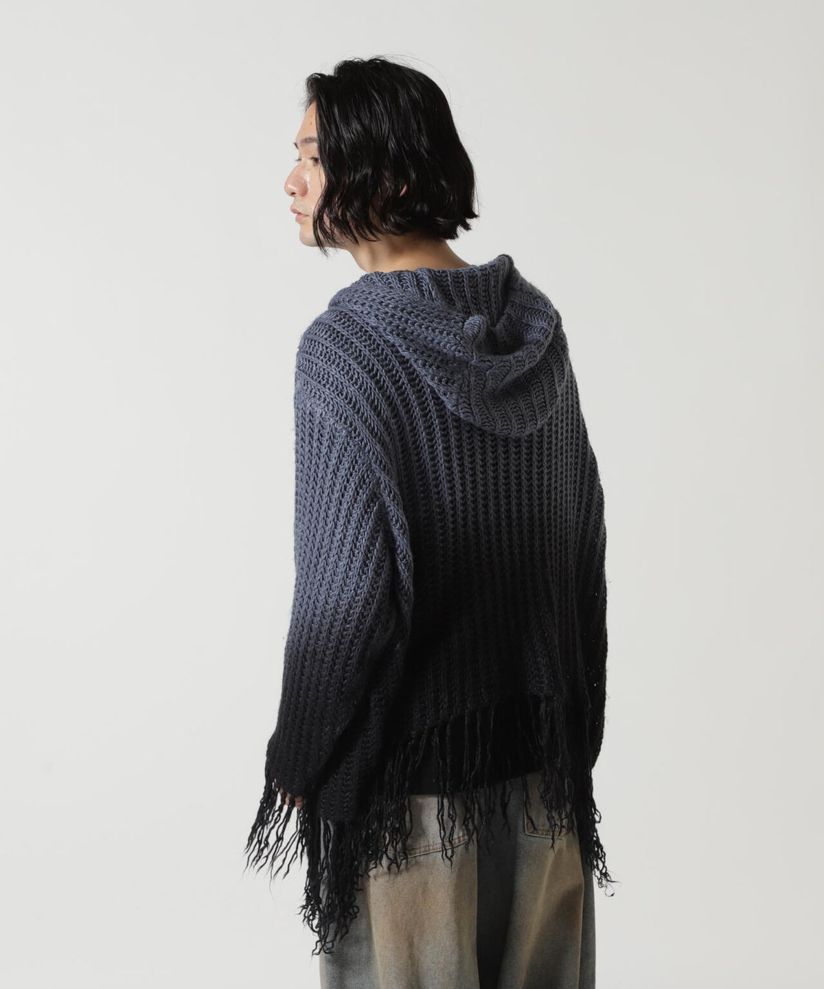 DankeSchon/ダンケシェーン/GRADATION KNIT HOODIE
