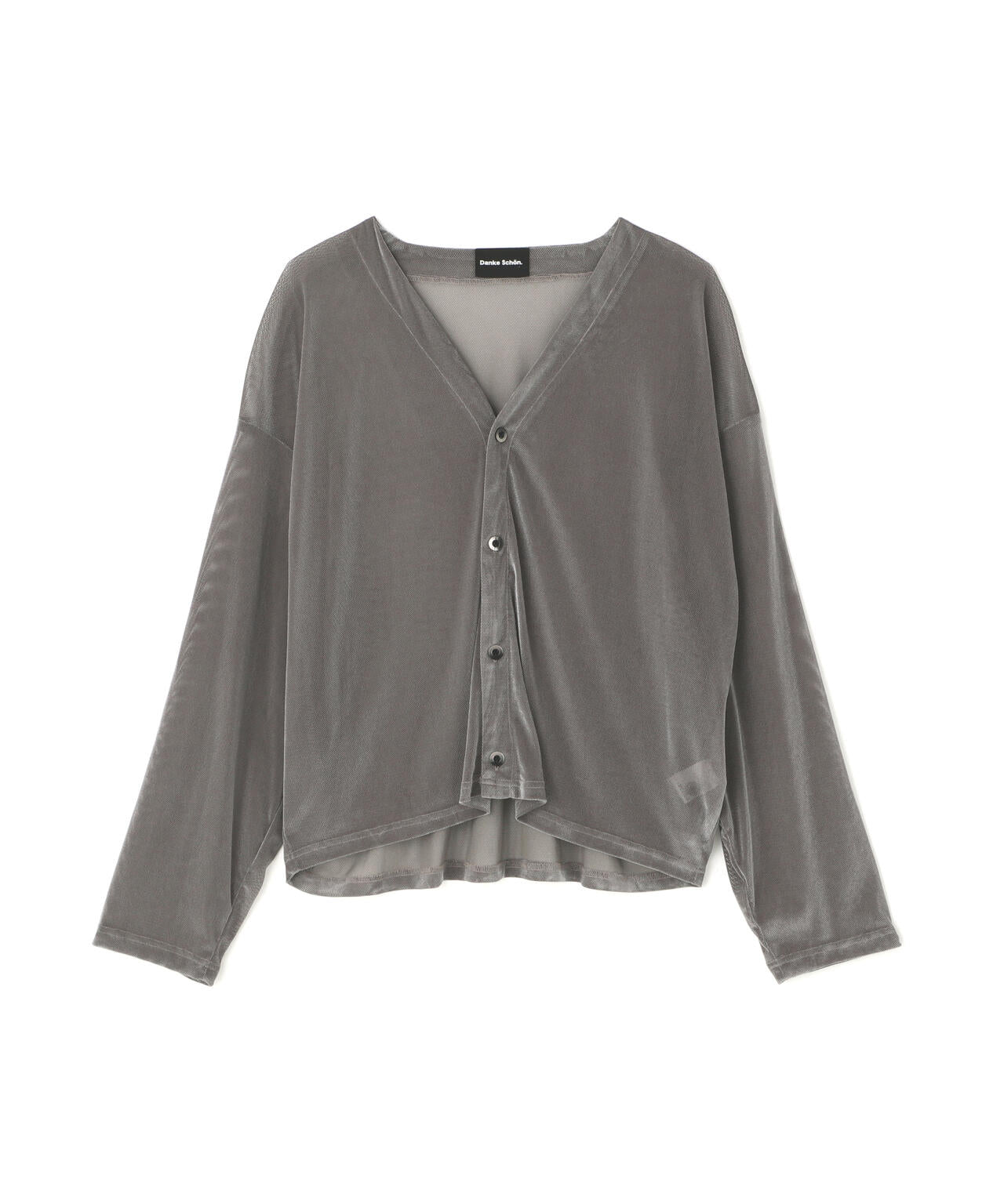 DankeSchon/ダンケシェーン/MESH VELOR CARDIGAN
