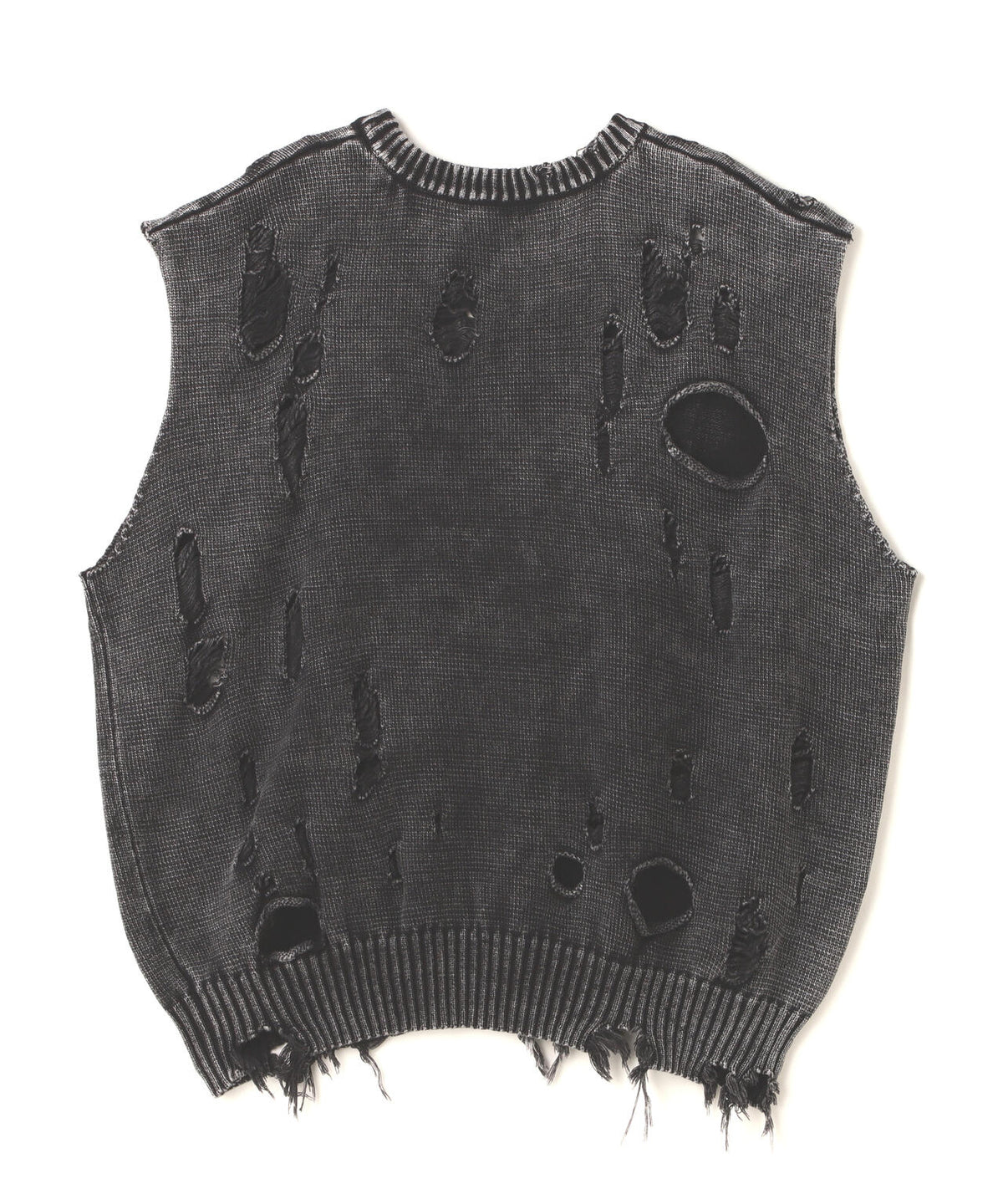 DankeSchon/ダンケシェーン/PIGMENT DAMAGE KNIT VEST