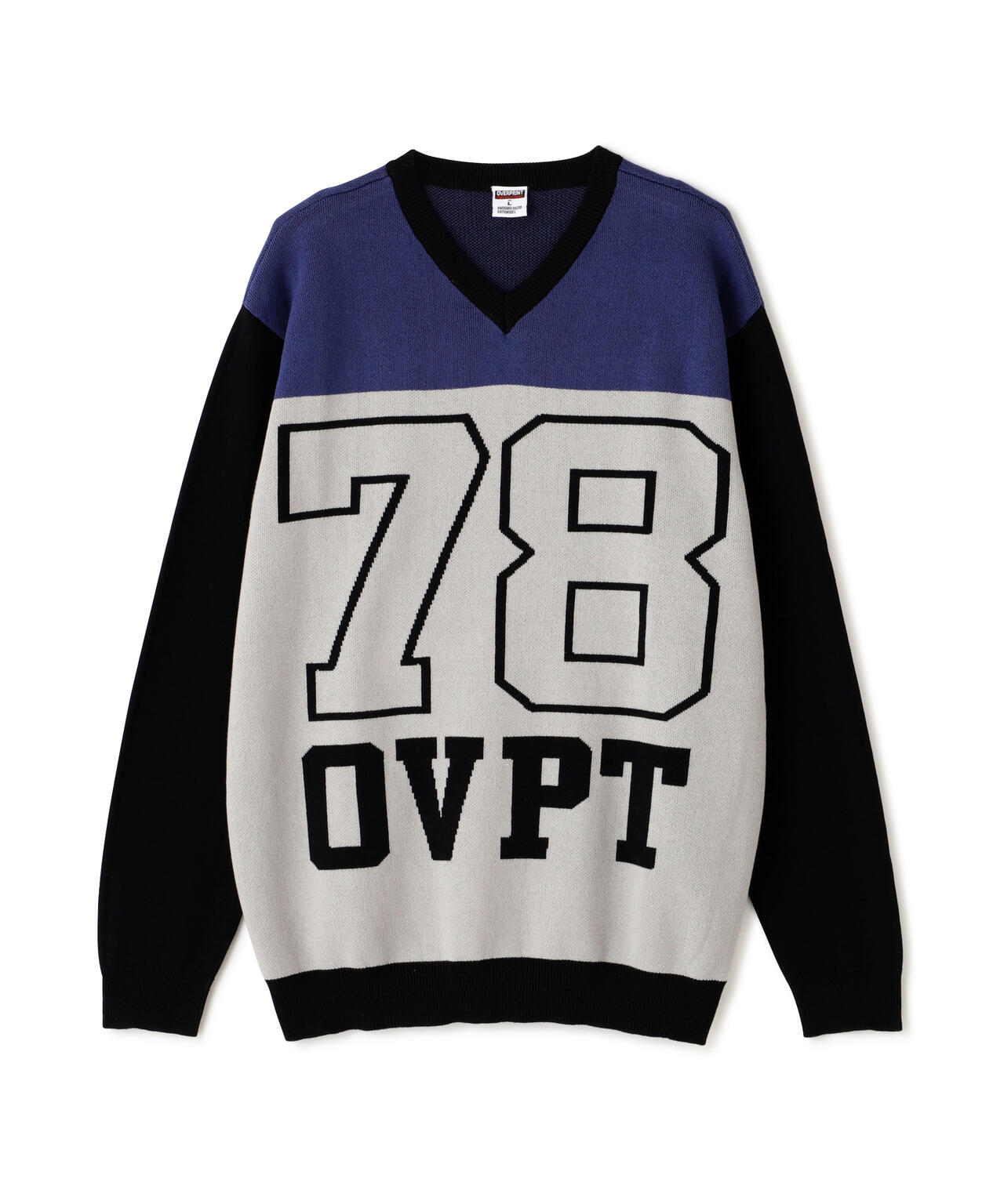 overprint/オーバープリント/78 V NECK COTTON KNIT
