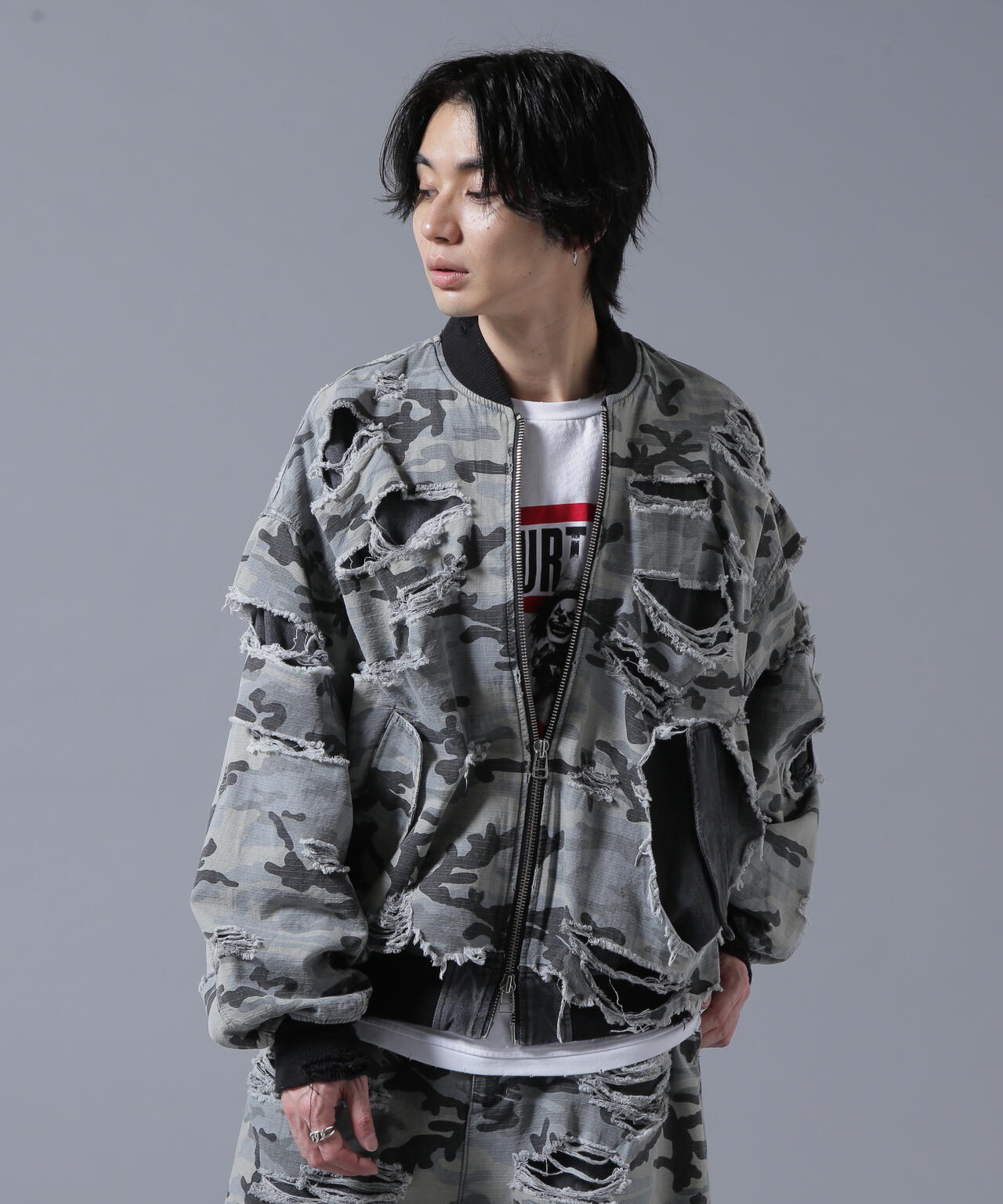 DankeSchon/ダンケシェーン/LAYER RIPSTOP CAMO&DENIM MA-1
