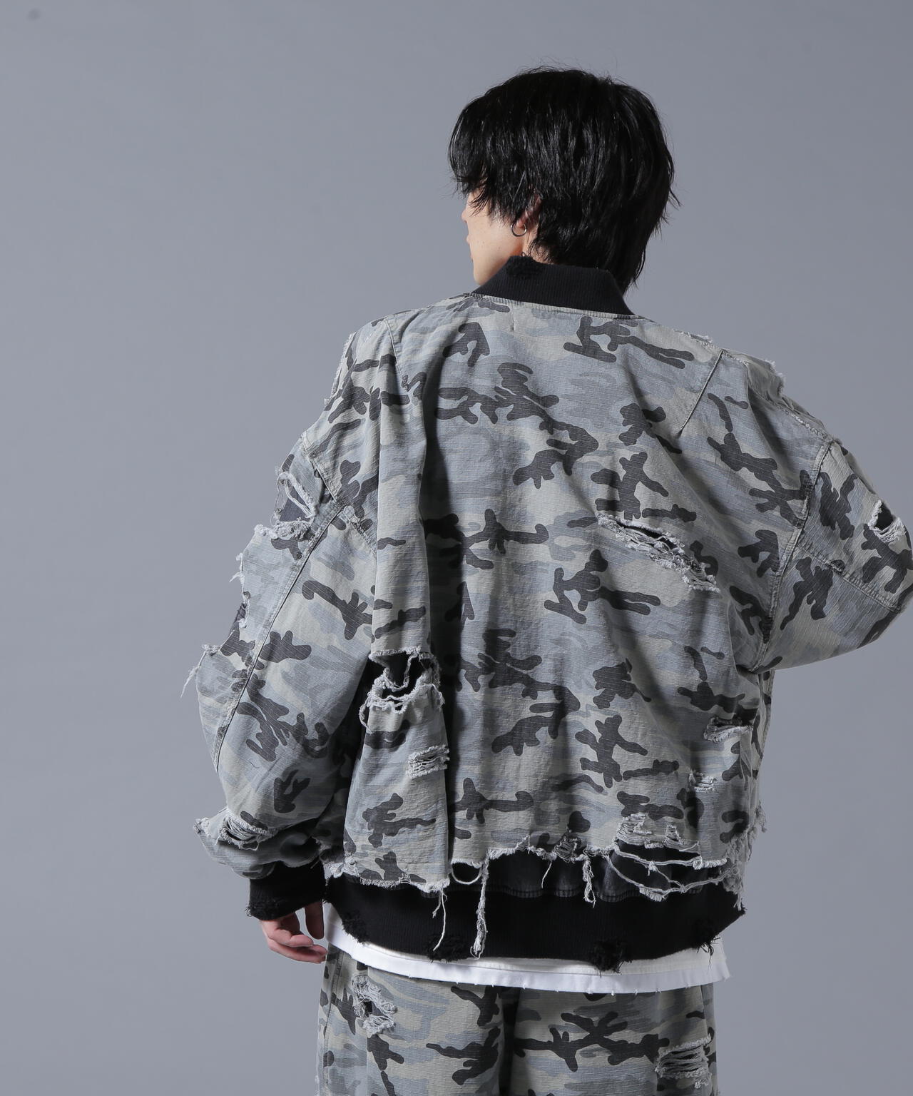 DankeSchon/ダンケシェーン/LAYER RIPSTOP CAMO&DENIM MA-1