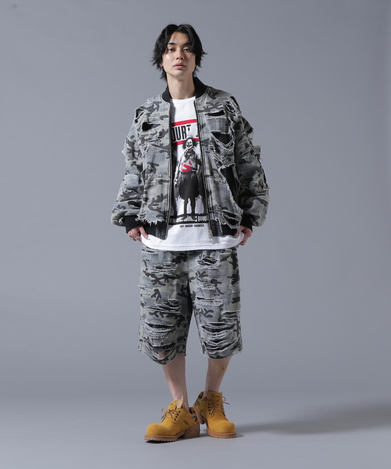 DankeSchon/ダンケシェーン/LAYER RIPSTOP CAMO&DENIM MA-1