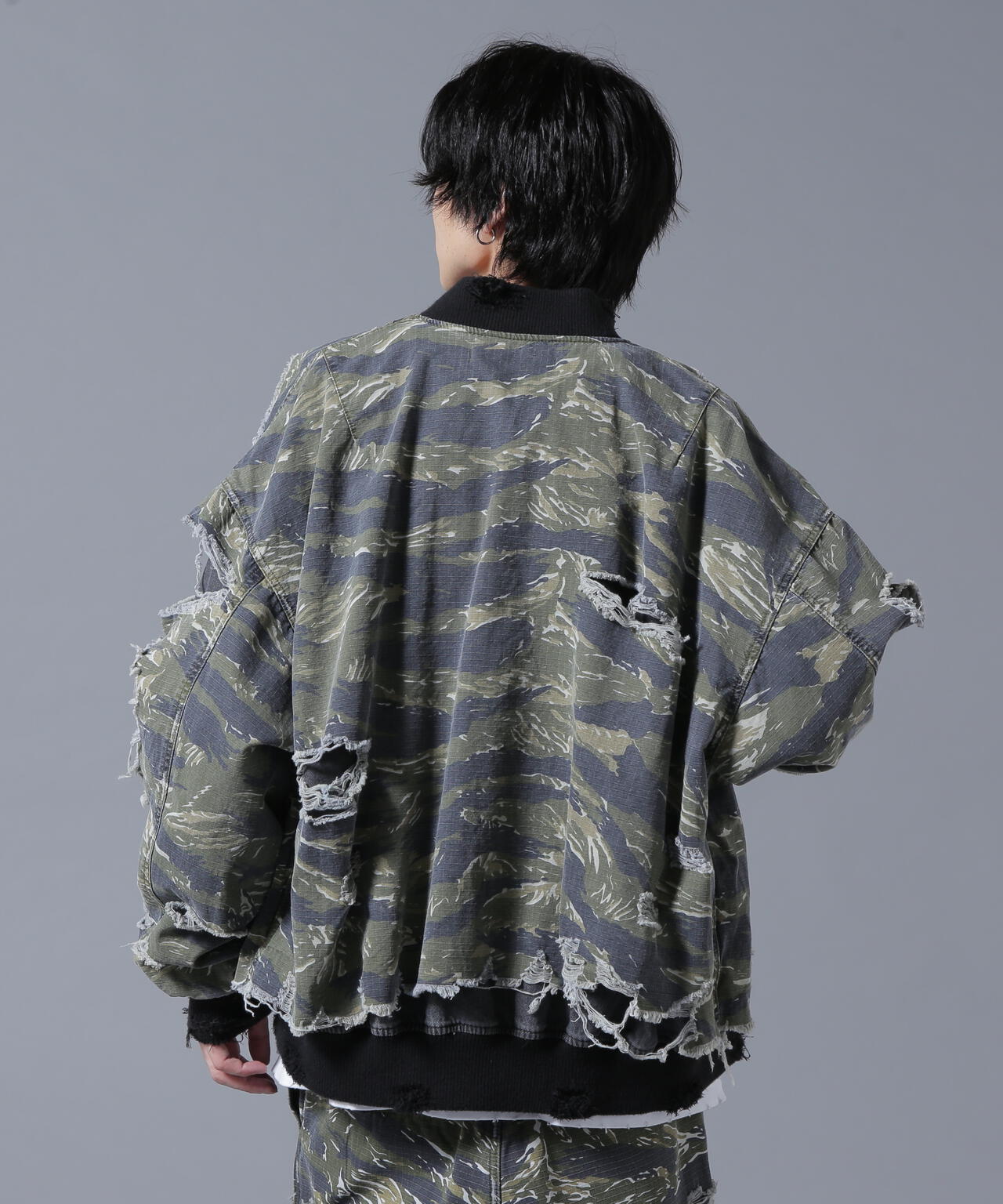 DankeSchon/ダンケシェーン/LAYER RIPSTOP CAMO&DENIM MA-1