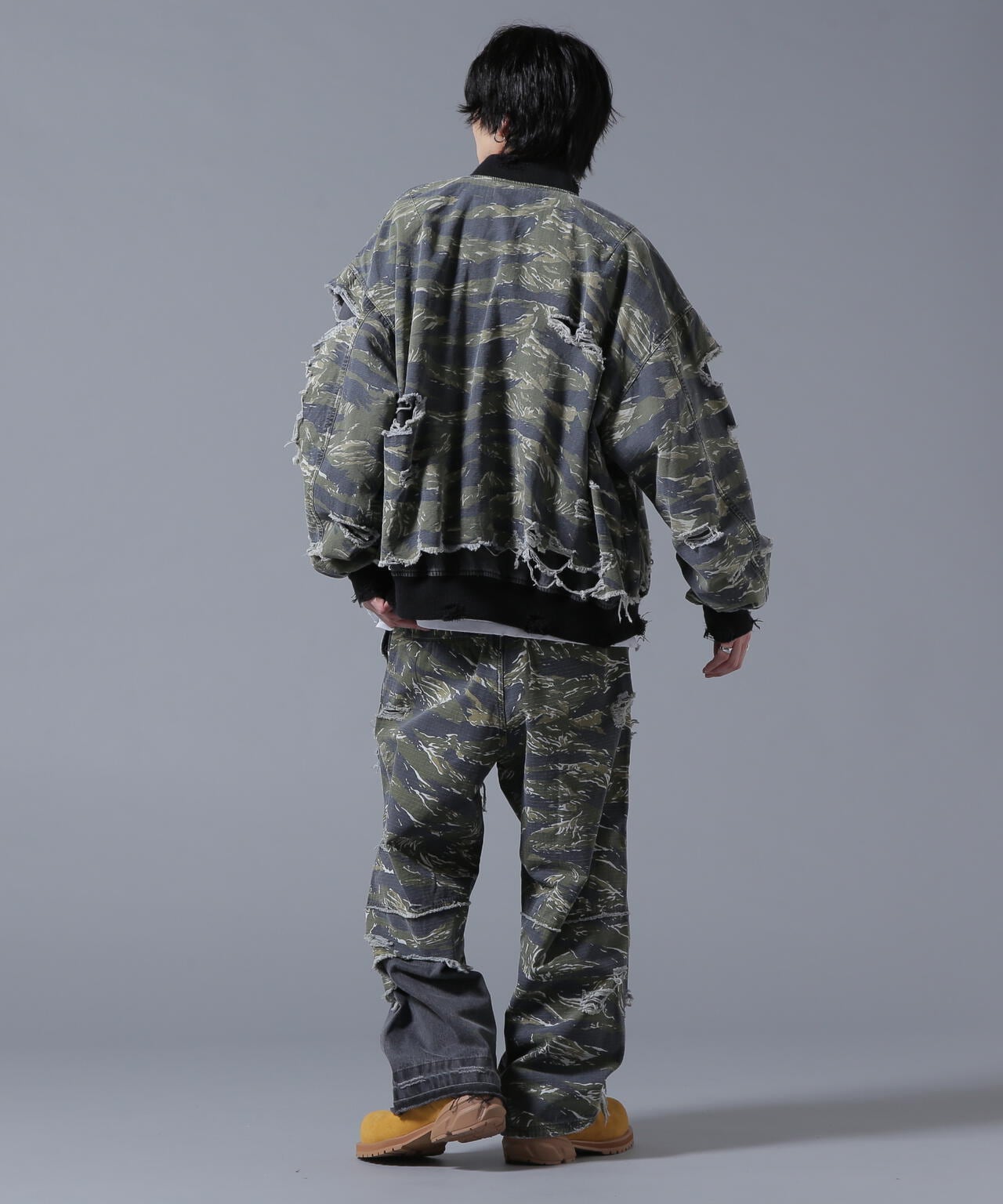 DankeSchon/ダンケシェーン/LAYER RIPSTOP CAMO&DENIM MA-1
