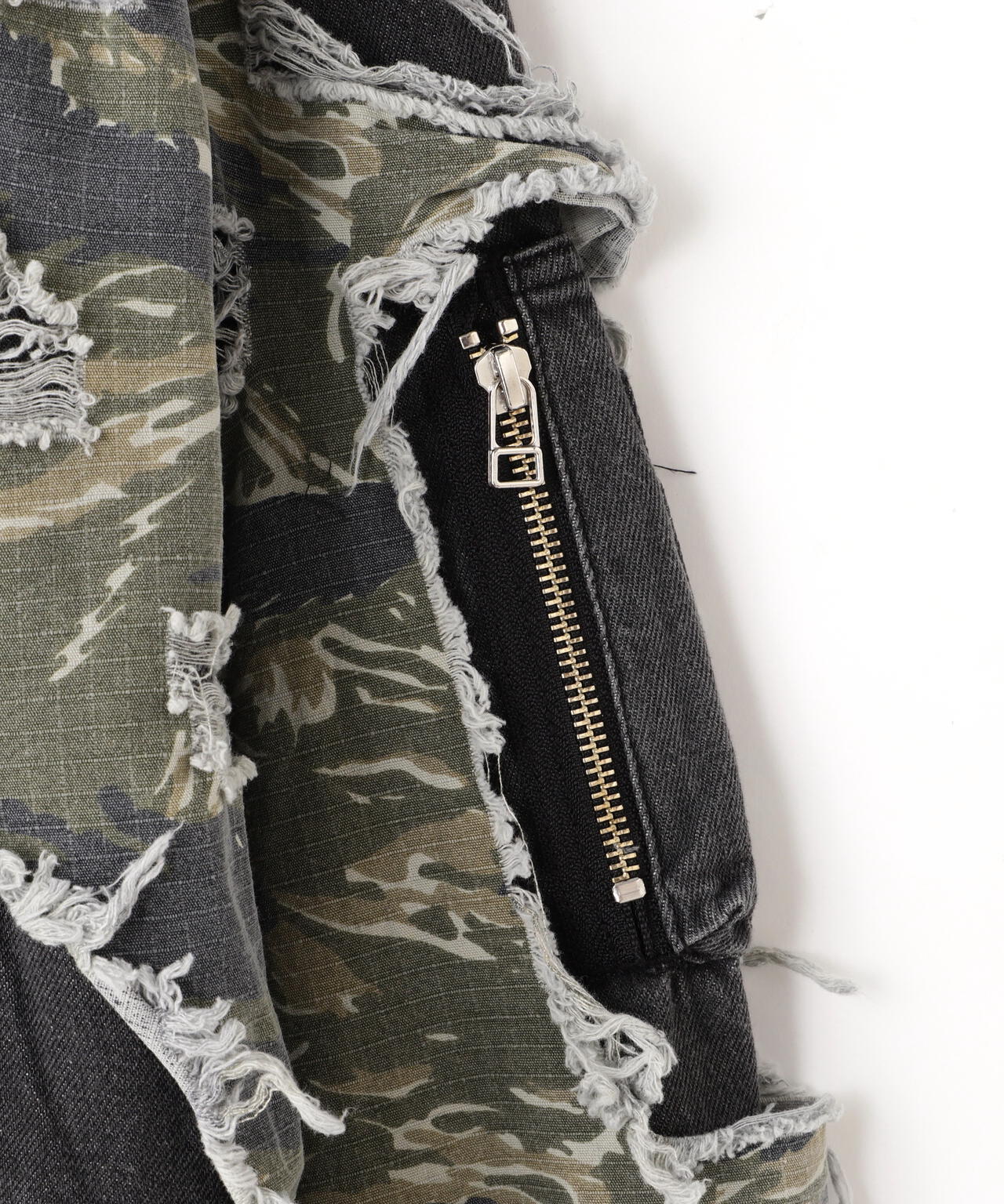 DankeSchon/ダンケシェーン/LAYER RIPSTOP CAMO&DENIM MA-1