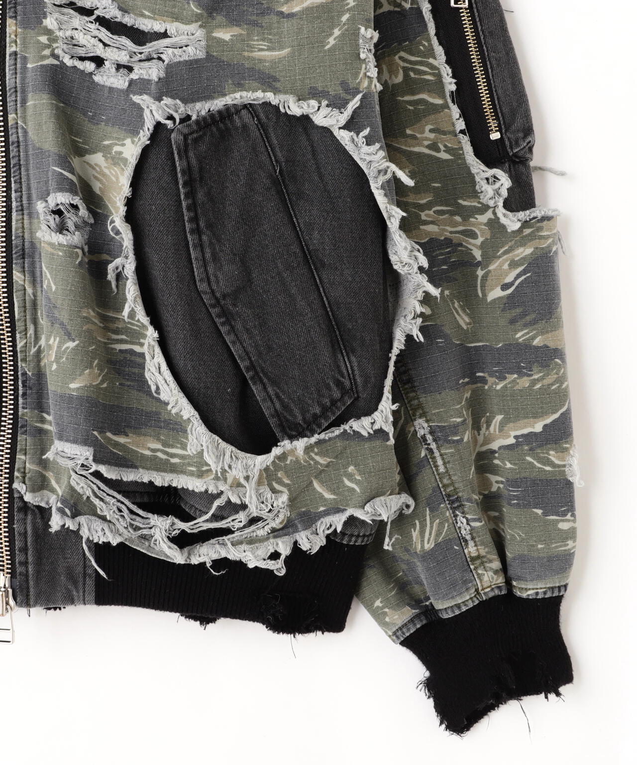 DankeSchon/ダンケシェーン/LAYER RIPSTOP CAMO&DENIM MA-1