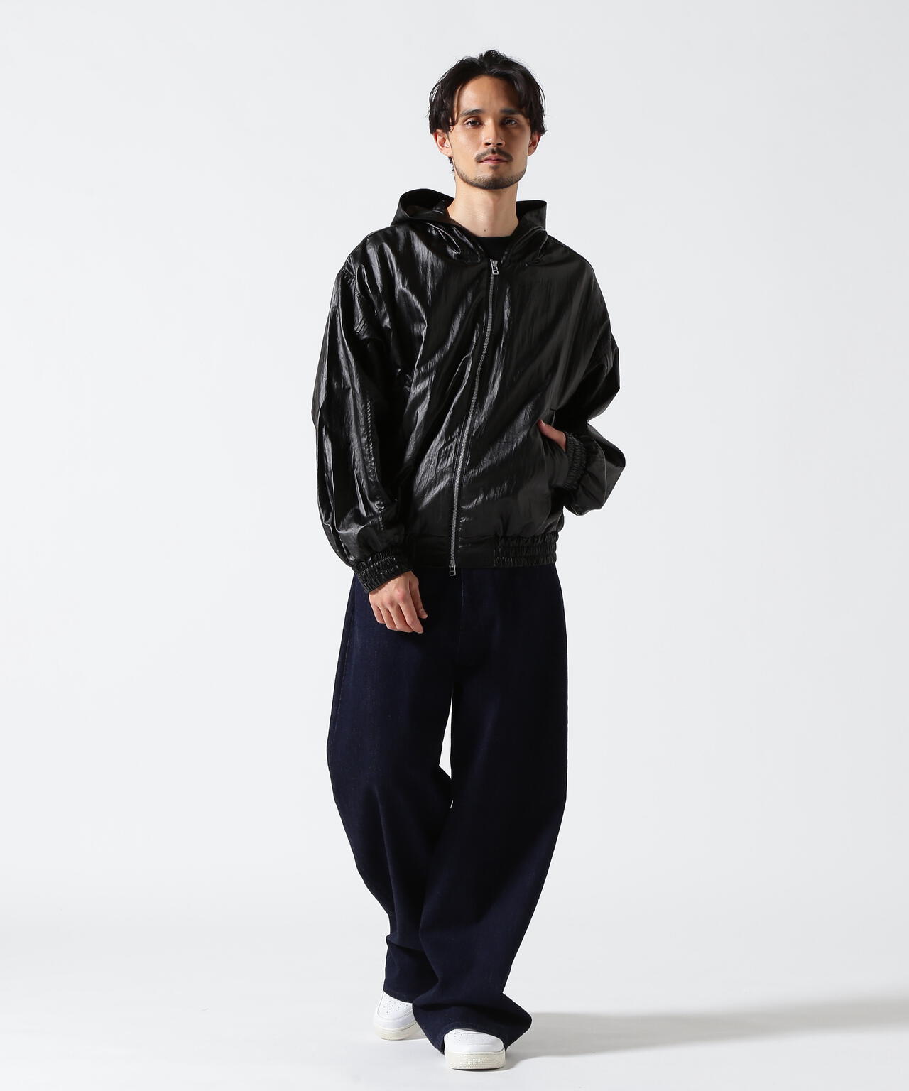 DankeSchon/ダンケシェーン/COATING TENCEL ZIP HOODIE